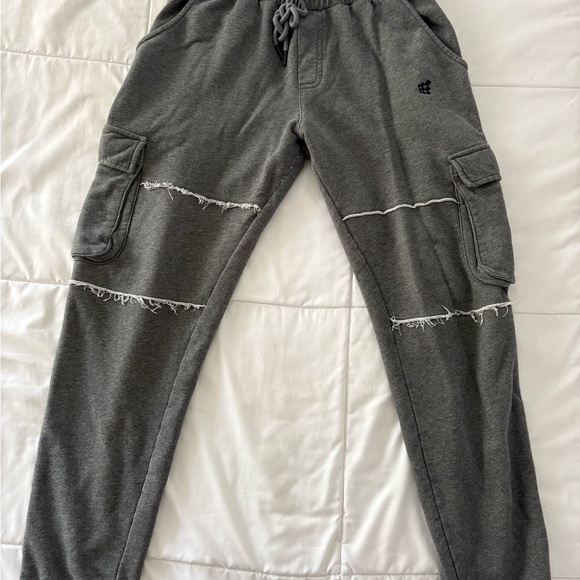 Jed North Gray Cargo Jogger Pants - Picture 1 of 2
